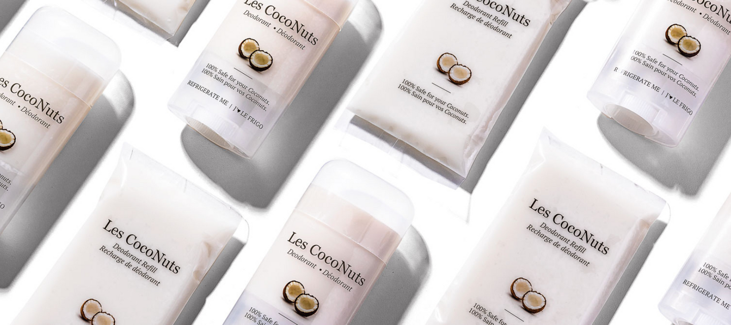 Les CocoNuts Deodorant Sticks and Refill Pouches